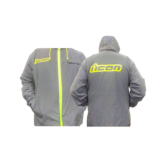 Chaqueta totalmente reflectiva semi impermeable